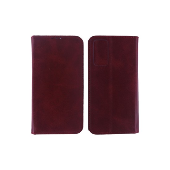 Leather Flip Cover with Internal Pocket for Xiaomi Redmi Note 11 4G/5G Brown